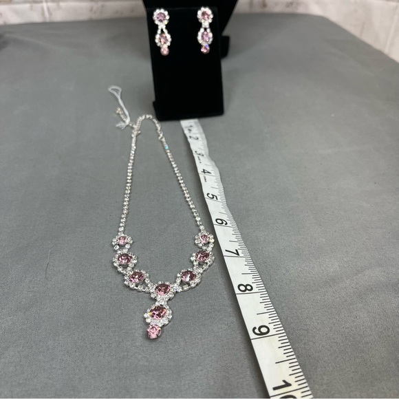 Prom/Special Occasion Necklace and Earrings, Light Purple - Picture 10 of 14